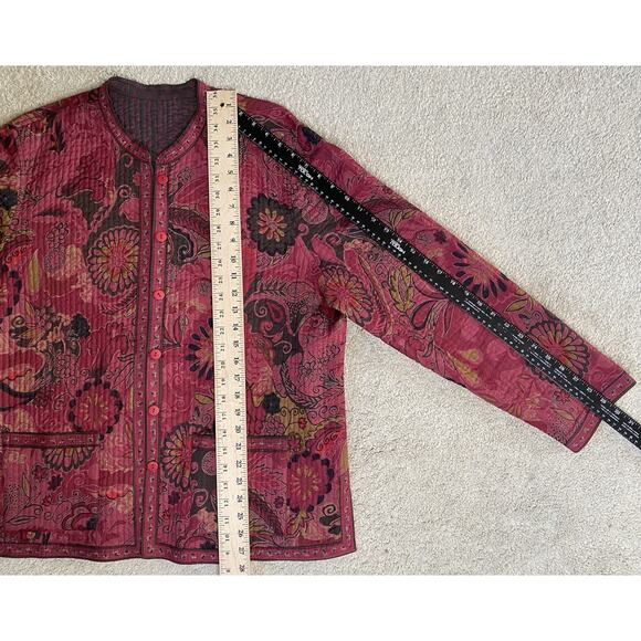 Appleseeds Jacket Womens XL Reversible Lightweight Casual Career Office Coat - Picture 7 of 8